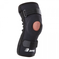 Breg Crossover Hinged Knee Brace Injury Post Op Black Adjustable Breathable  2XL